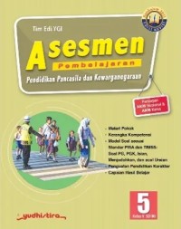 Asesmen pembelajaran pendidikan Pancasila dan kewarganegaraan 5 kelas V SD/MI