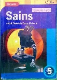 Sains 5 untuk sekolah dasar kelas V